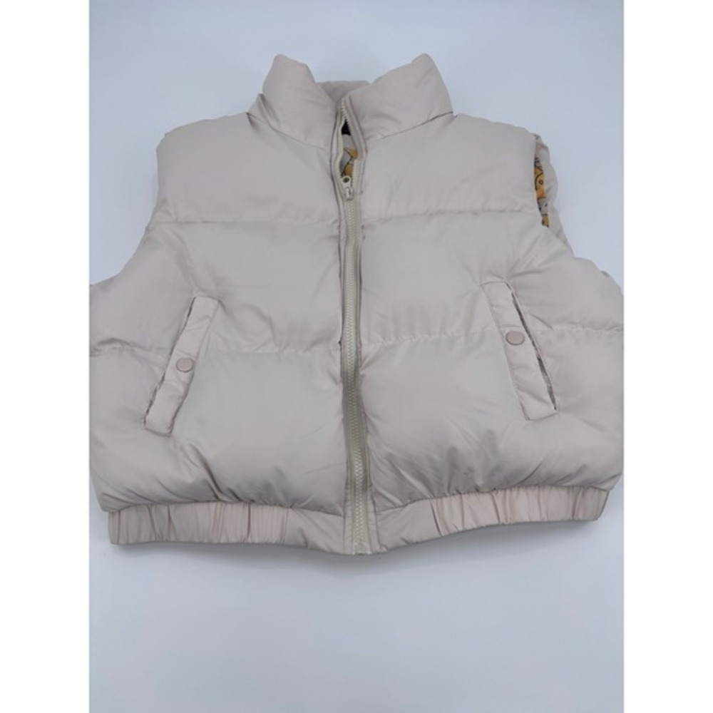 ANWND Puffer‎ Vest cream Quilted Sleeveless Casual sporty Outerwear gorpcore XL